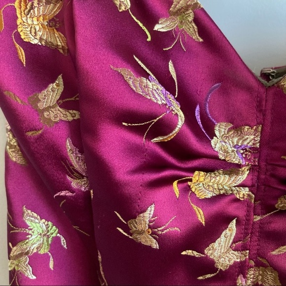 Betsey Johnson butterfly strapless midi y2k dress - Picture 6 of 11